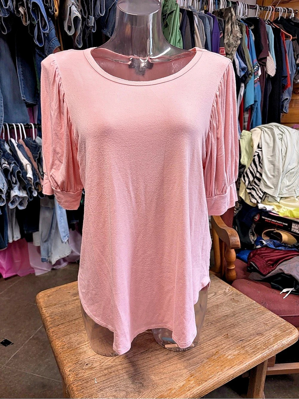 Karen Kane Pink Tunic Size Large Like New